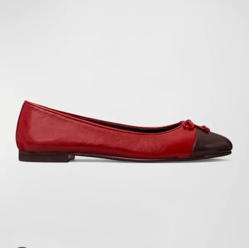 TORY BURCH patent soft leather flats. New. Size 8.5